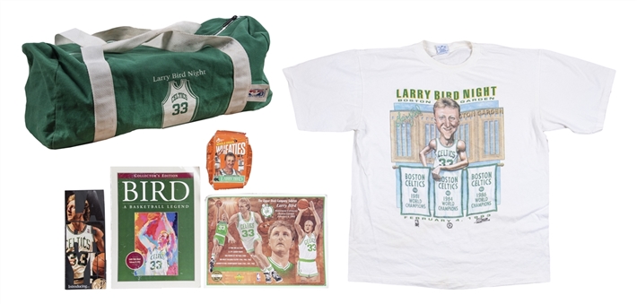 Lot of (6) 1993 Boston Celtics Larry Bird Night Pieces of Memorabilia